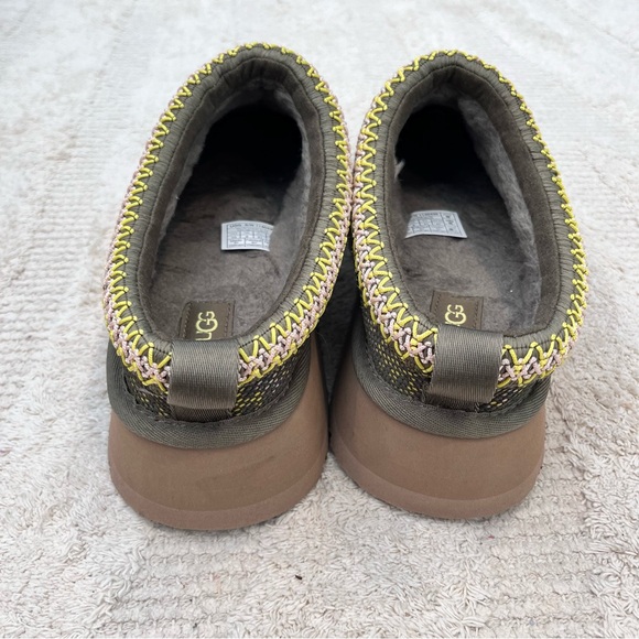 Ugg Tazz Maxi Tasman Platform Green Slipper Shoes Women’s Size 10 - Picture 7 of 9